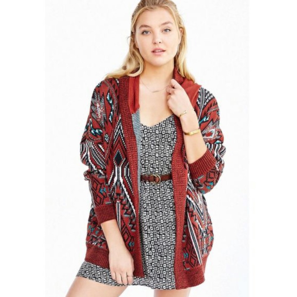 Urban Outfitters Ecoté Arianna Patterned Cardigan